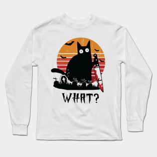 Cat What Long Sleeve T-Shirt